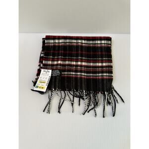 Women’s Winter Scarf, New with tag, Black And Red Plaid, 60x10 Inch, Soft